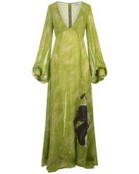 Stella Jean - Long Dress With Print - Lyst