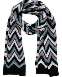Missoni - Zig-Zag Pattern Knitted Scarf - Lyst