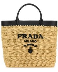 Prada - Raffia Handbag - Lyst