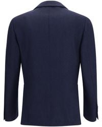 Lardini - Single-Breasted Wool And Cashmere Jacket - Lyst