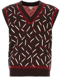 Bottega Veneta - Embroidered Jacquard Vest - Lyst
