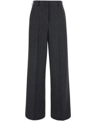 Jucca - Trousers Striped Wool-Blend Wool Blend - Lyst