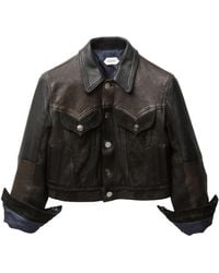 Versace - Leather Jacket - Lyst