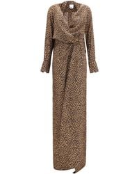 Sa Su Phi - Print Cross-Over Crêpe De Chine Maxi Dress Silk Long - Lyst