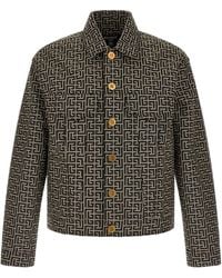 Balmain - Jacquard Monogram Jacket - Lyst
