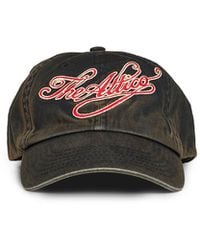 The Attico - Cotton Denim Logo Baseball Cap - Lyst