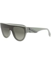 Fendi - Sunglasses Geometric Full Rim, Shiny Frame And Gradient Lens Fe40150I95P - Lyst