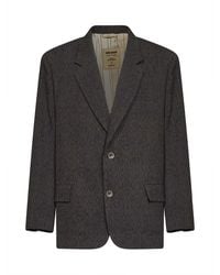 Uma Wang - And Stretch Wool Chevron Java Blazer - Lyst