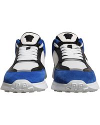 Versace - Canvas Quad Fabric Medusa Low Top Sneakers Shoes - Lyst
