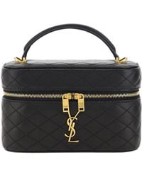 Saint Laurent - Vanity Gaby Leather Handbag Lamb Ovis Aries Shoulder Bags - Lyst