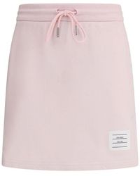 Thom Browne - Cotton Mini Skirt - Lyst