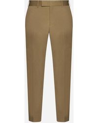 PT01 - Rebel Cotton And Linen Trousers - Lyst