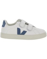 Veja - Sneakers Small Esplar Leather Organic Traced Trainers - Lyst