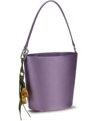 Self-Portrait - Satin Bucket Bag - Lyst