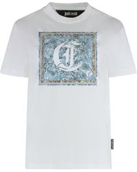 Just Cavalli - Printed Cotton T-Shirt T-Shirts & Jerseys - Lyst