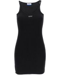 Off-White c/o Virgil Abloh - Mini Dress With Logo - Lyst