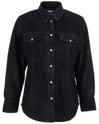 Isabel Marant - 'Karima' Shirt With Classic Collar And Two Front Patch Pockets - Lyst