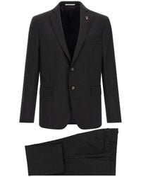 Pal Zileri - Wool Two-Piece Pant Suit — Anthracite - Lyst