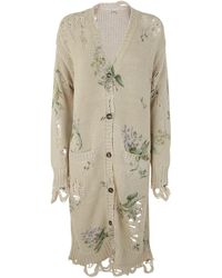 R13 - Floral Knit Cardigan - Lyst