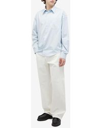 Ami Paris - De Coeur Boxy Fit Striped Shirt Clothing Polo & T-Shirts - Lyst
