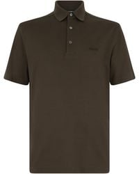 ZEGNA - Short-Sleeve Cotton Polo Shirt T-Shirts And Polos - Lyst