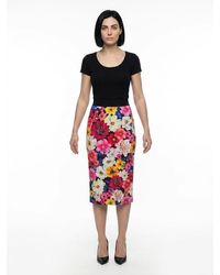 Dolce & Gabbana - Elastane Midi Skirt - Lyst