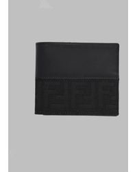 Fendi - Ff Bifold Wallet With Jacquard Band Calf Leather & Purses - Lyst