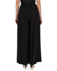 Fabiana Filippi - Wide Leg Pants Viscose Trousers - Lyst