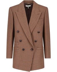 Chloé - Checked Wool-Blend Blazer - Lyst