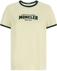 Moncler - Flocked Logo T-Shirt - Lyst
