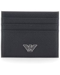 Emporio Armani - Cardholder Tech Fabric Polyamide Accessory - Lyst