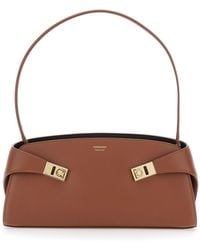 Ferragamo - Shoulder Bag Hug East West Leather Calf - Lyst