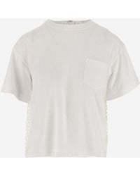 Sacai - Cotton T-Shirt - Lyst