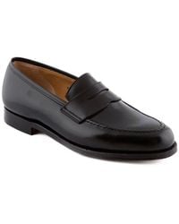 Crockett & Jones Henley Black Calf Penny Loafer (leather Sole) for Men ...