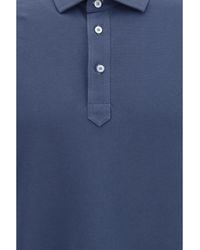 Brunello Cucinelli - Short-Sleeve Cotton Polo Shirt - Lyst