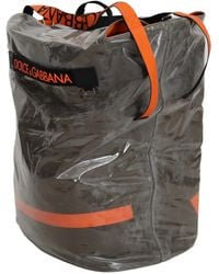 Dolce & Gabbana - Cotton Large Fabric Shopping Tote Bag - Lyst