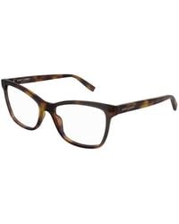 Saint Laurent - Eyeglasses Cat Eye Full Rim, Frame And Clear Demo Lenses Lens Sl503003 - Lyst