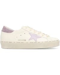 Golden Goose - Hi Star Leather Platform Sneakers - Lyst
