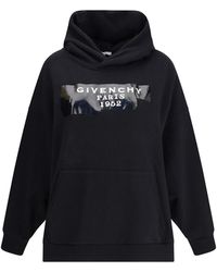 Givenchy - Gauzy Fabric Hoodie With Tape - Lyst