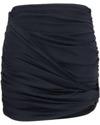 Magda Butrym - Draped Swim Mini Skirt Polyamide; Elastane - Lyst