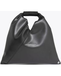 MM6 by Maison Martin Margiela Leather Japanese Tote Bag in Black ...