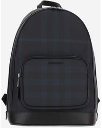Burberry - Technical Fabric Backpack With Check Pattern - Lyst