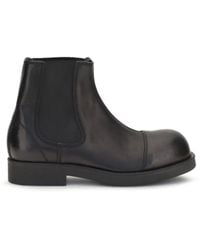 MM6 by Maison Margiela - Chelsea Biker Boots Calf Leather Bos Taurus - Lyst