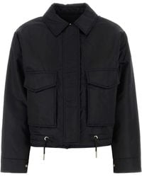 MICHAEL Michael Kors - Black Nylon Down Jacket - Lyst