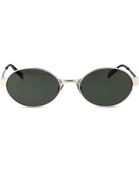 Saint Laurent - Saint Laurent Eyewear Sl692 Metal Oval Sunglasses - Lyst