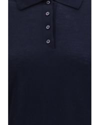 Golden Goose - Long Sleeve Merino Wool Polo Ovis Aries Knitwear - Lyst