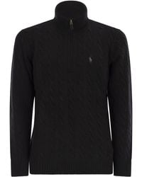 Polo Ralph Lauren - Wool And Cashmere Cable Knit Jumper - Lyst