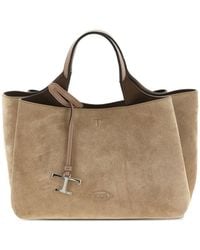Tod's - Mini Leather Tote Bag - Lyst