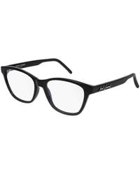 Saint Laurent - Eyeglasses Cat Eye Full Rim, Frame And Clear Demo Lenses Lens Sl338001 - Lyst