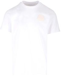 Moncler - T-Shirt With Logo Patch - Lyst